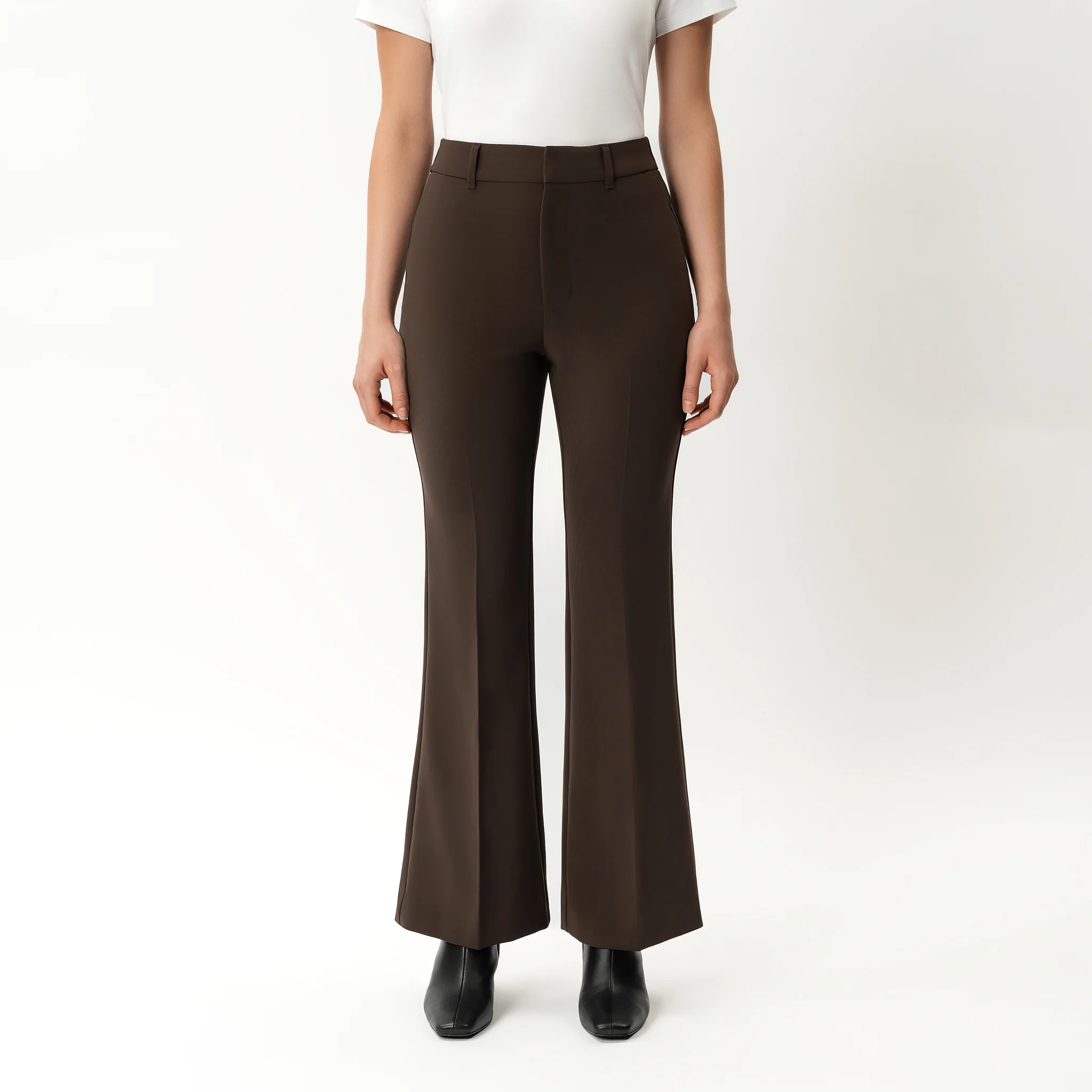 Crepe Bootcut Trouser