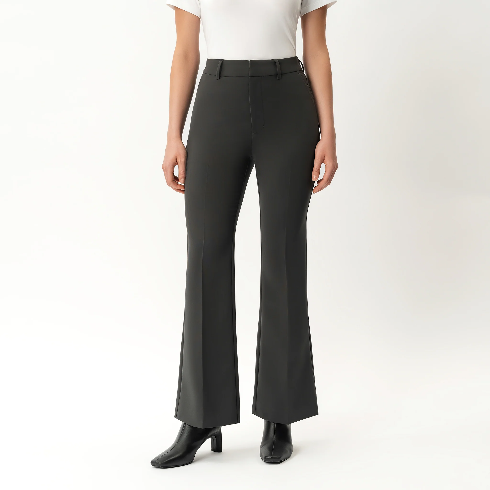 Crepe Bootcut Trouser
