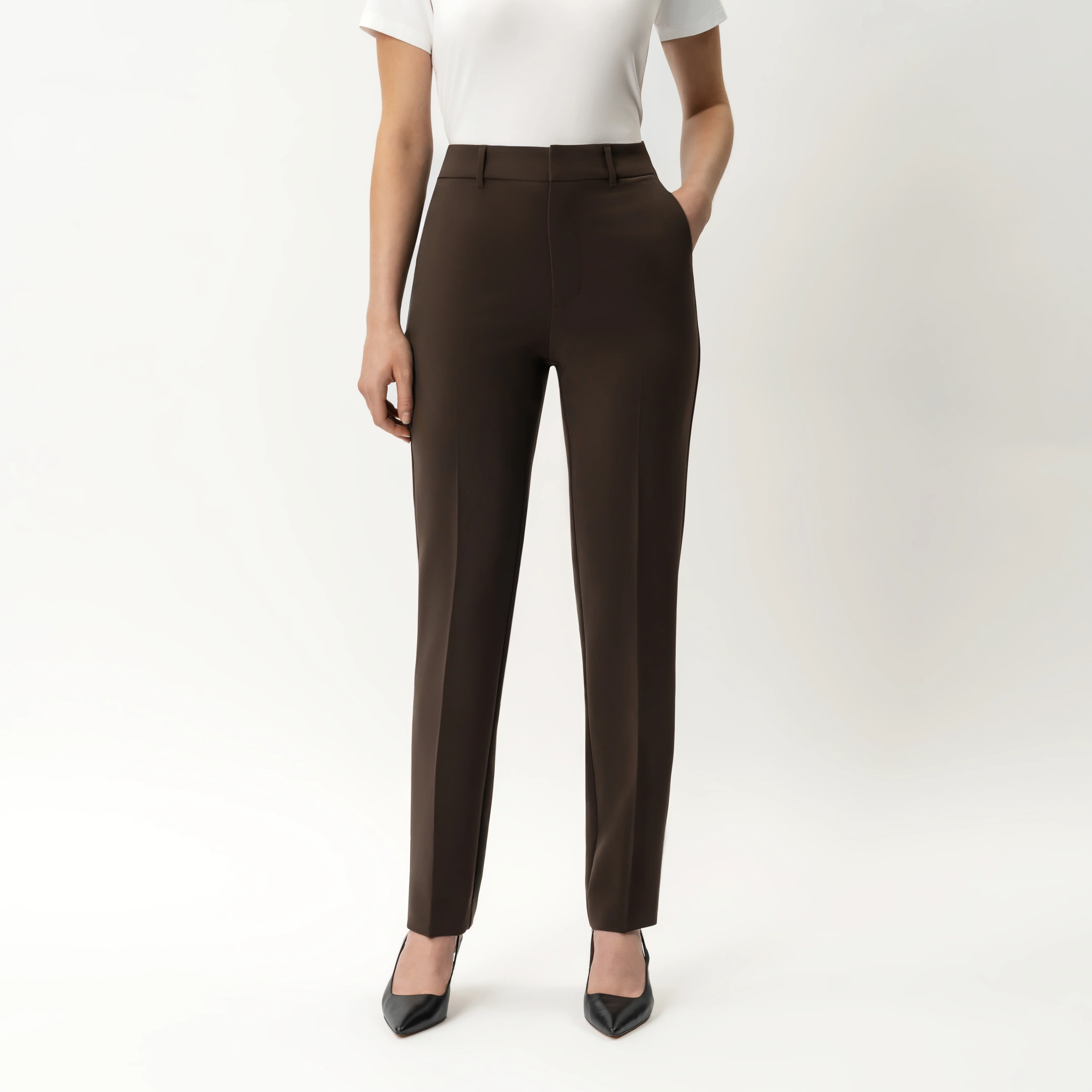 Crepe Slim Trouser