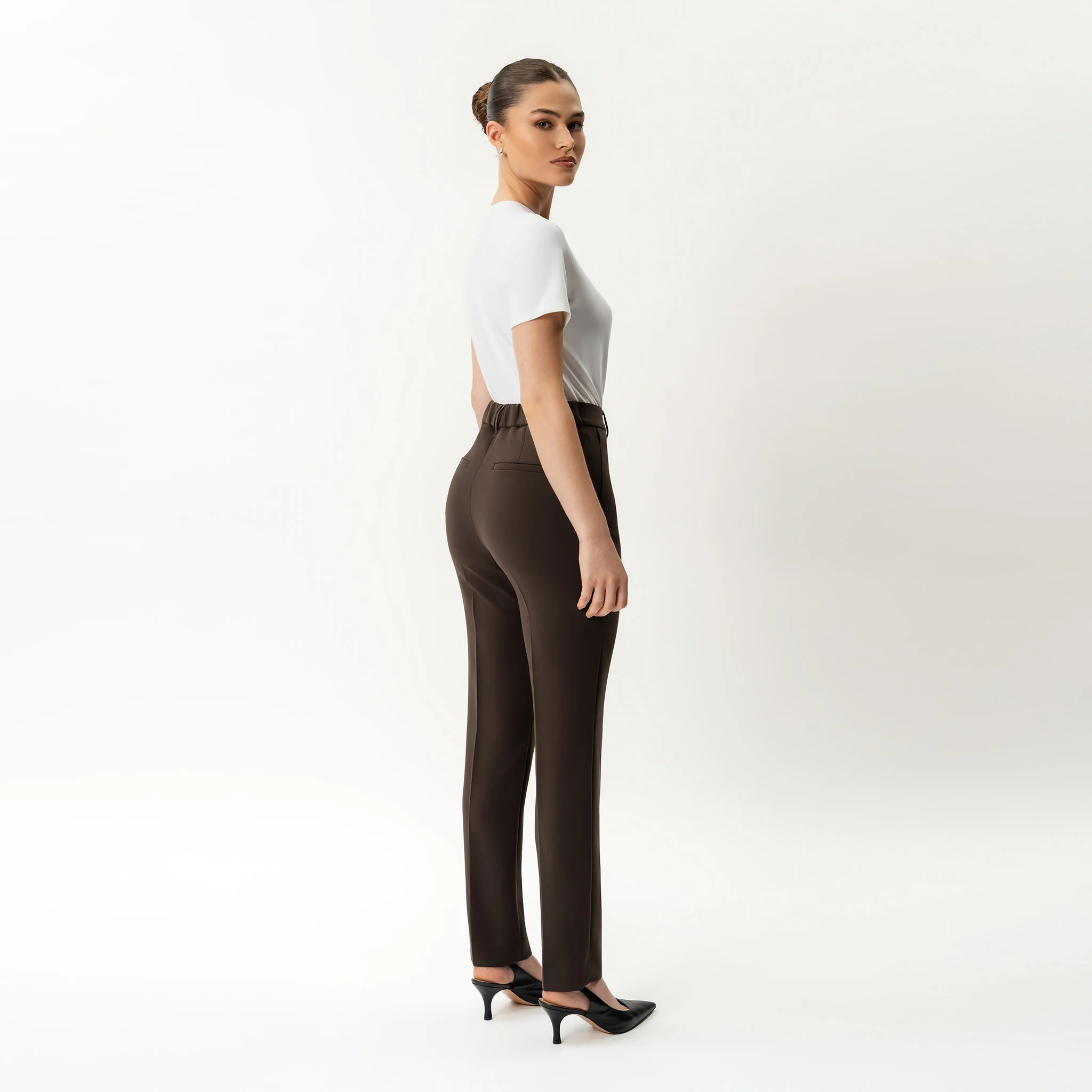 Crepe Slim Trouser - Image 4