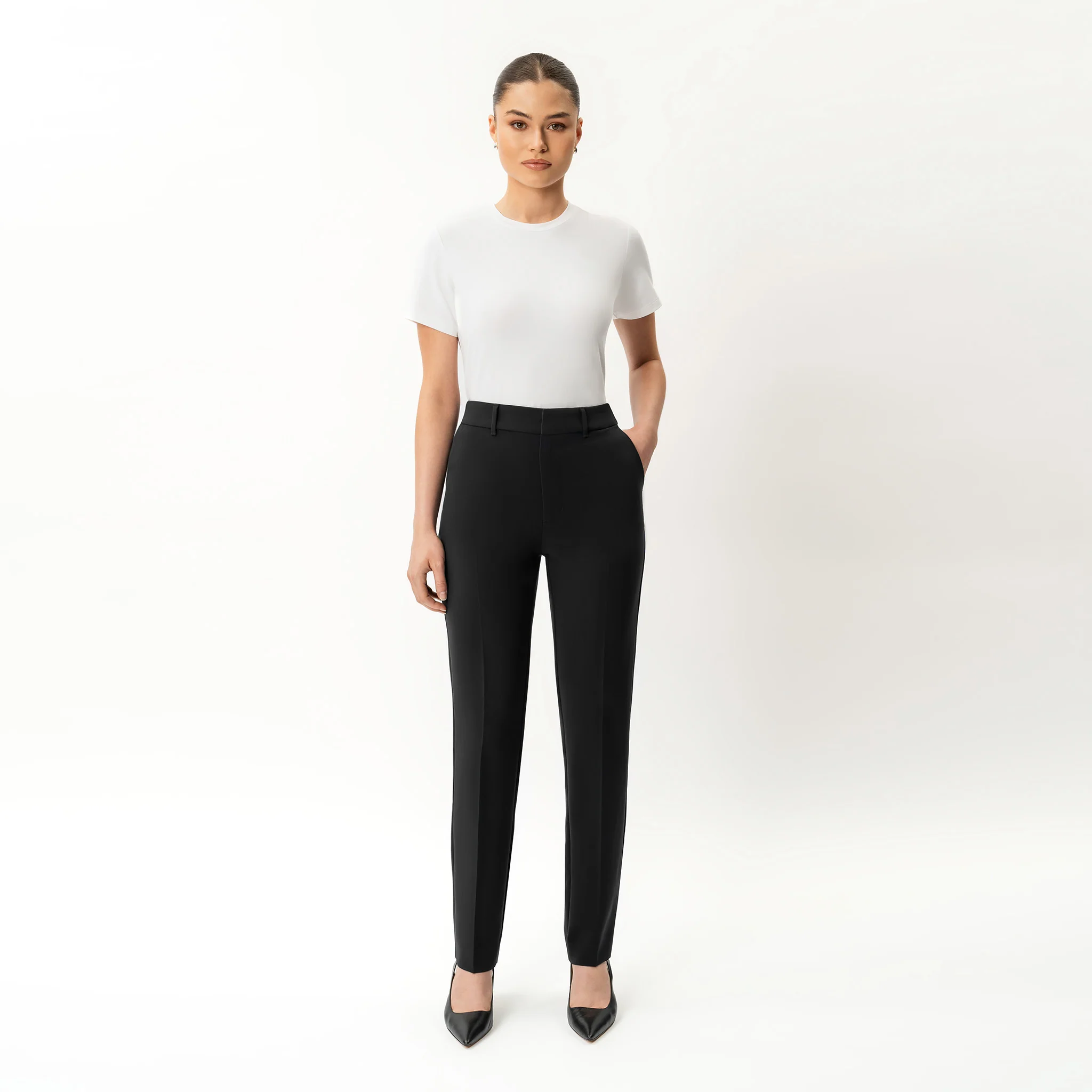 Crepe Slim Trouser - Image 6