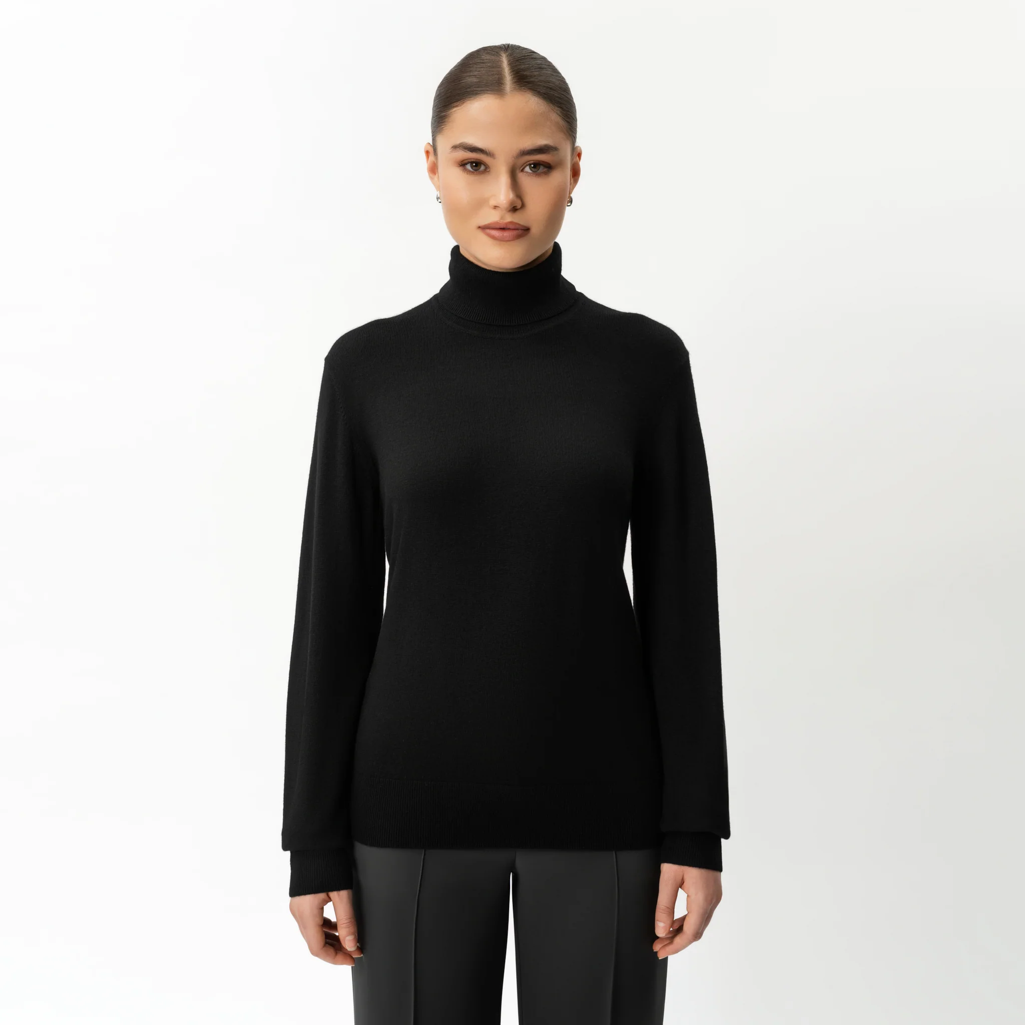 Merino Wool Relaxed Turtleneck