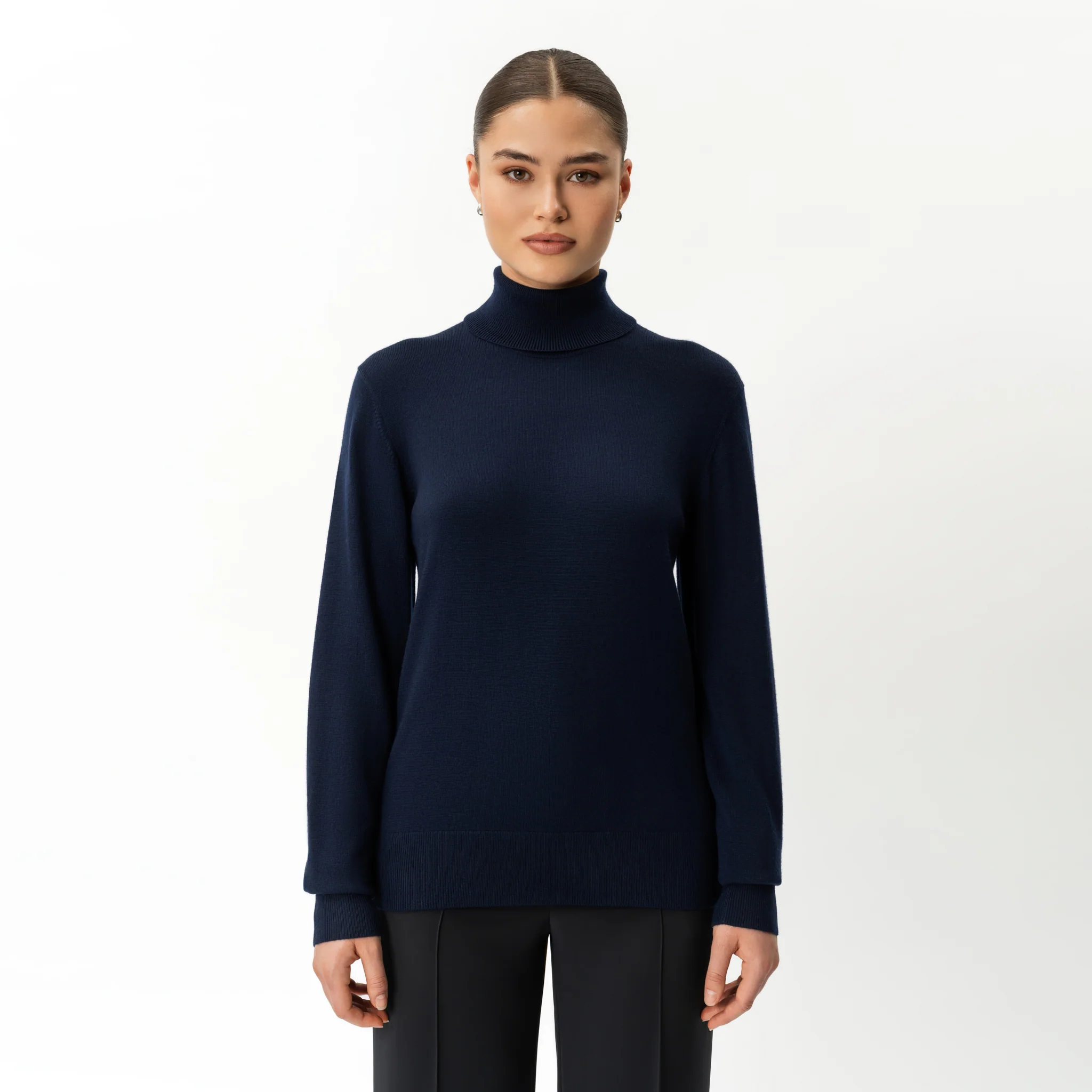 Merino Wool Relaxed Turtleneck