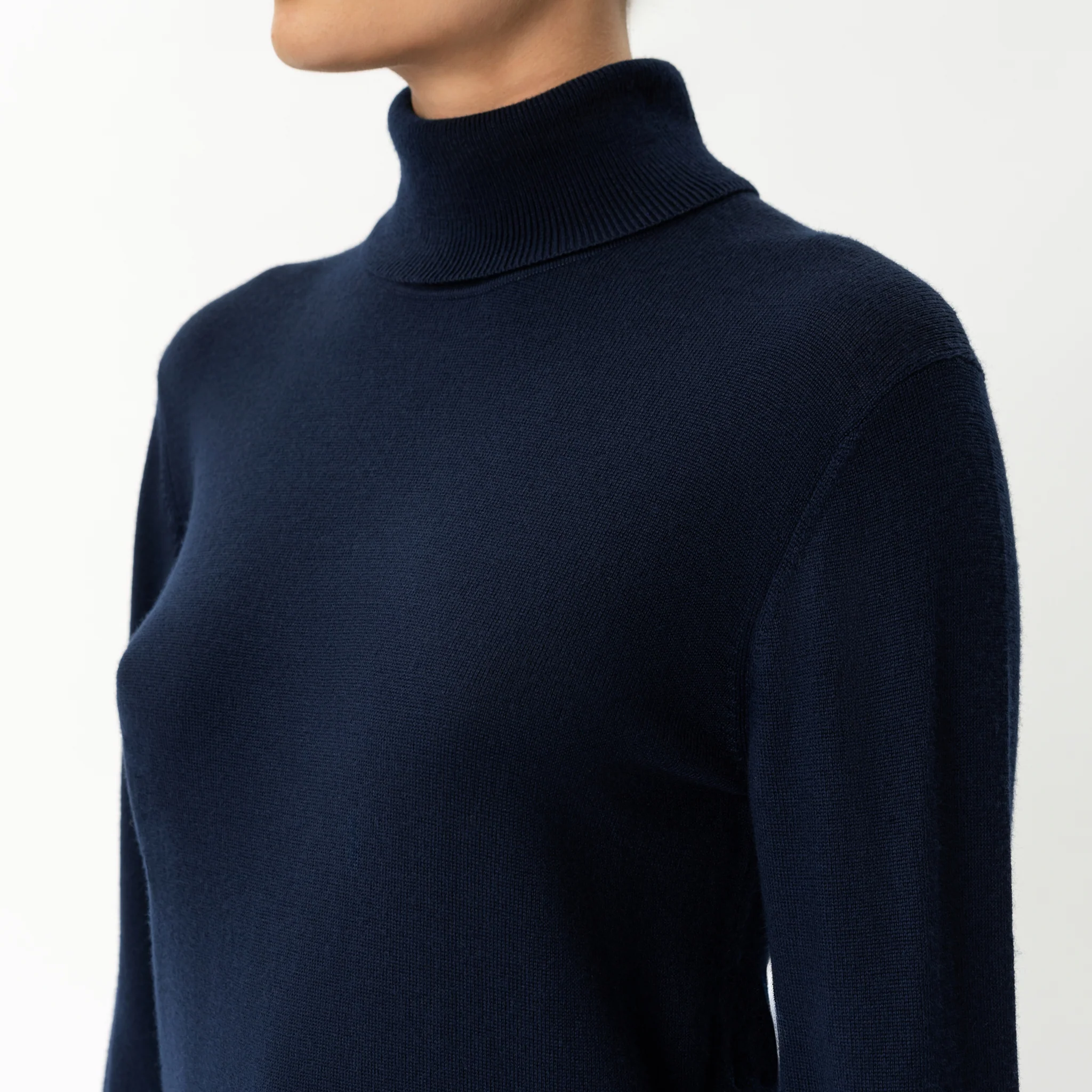 Merino Wool Relaxed Turtleneck - Image 2