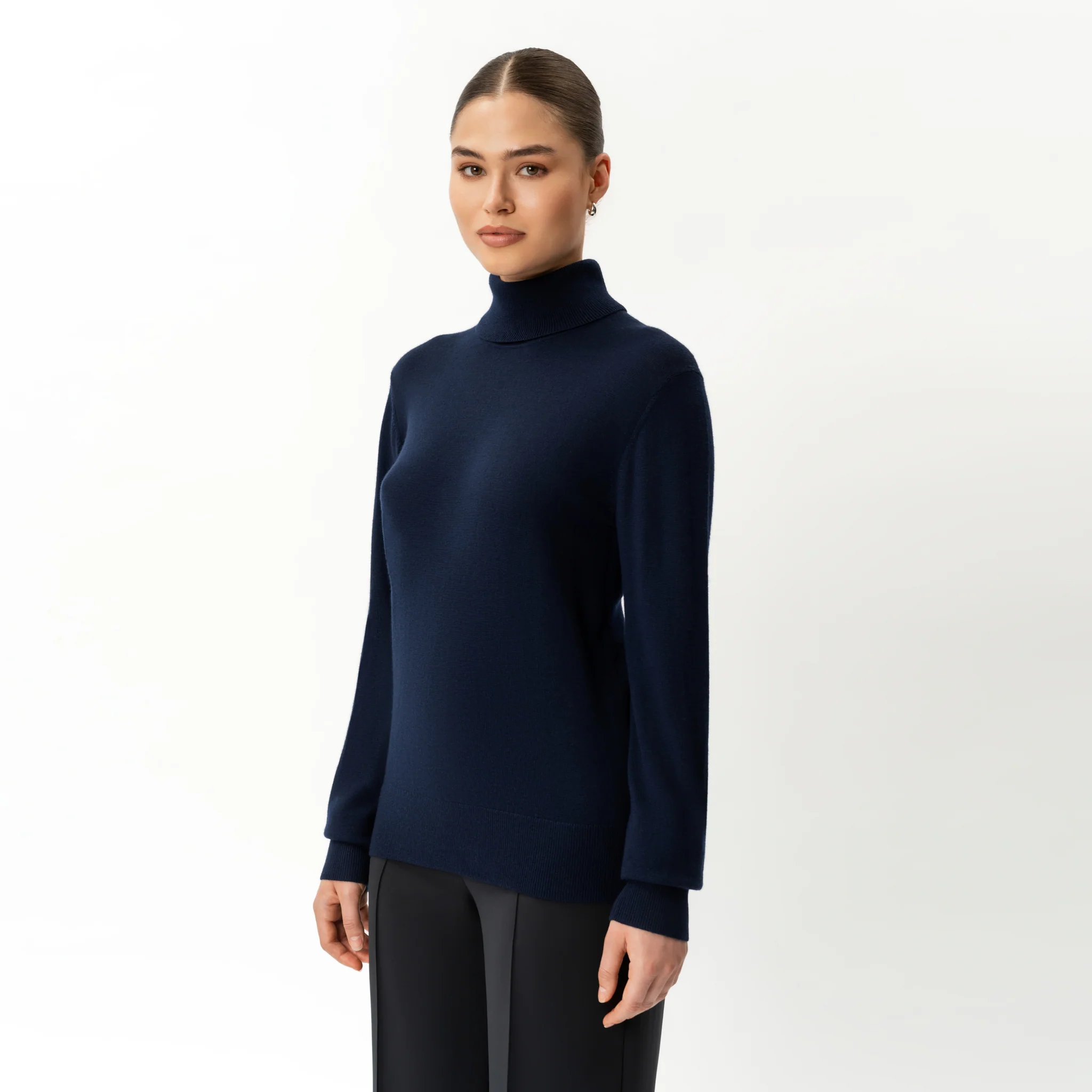 Merino Wool Relaxed Turtleneck - Image 3