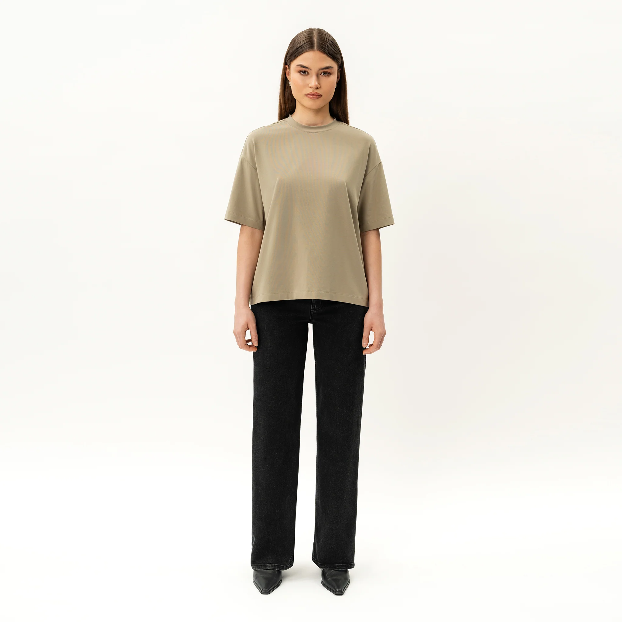 Oversized Boxy Pima T-shirt - Image 5