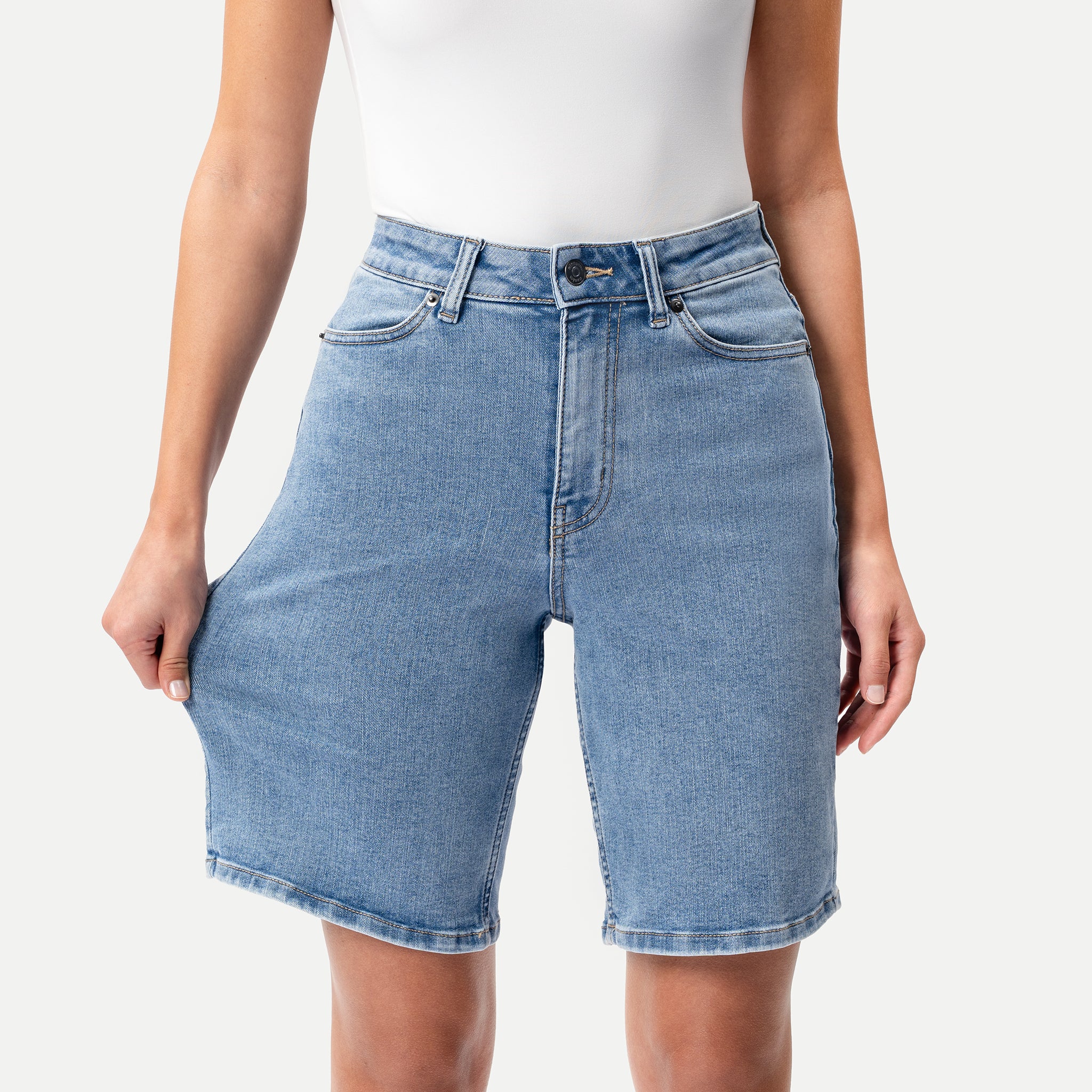 Stretchy ComfortDenim™ Shorts - Image 12