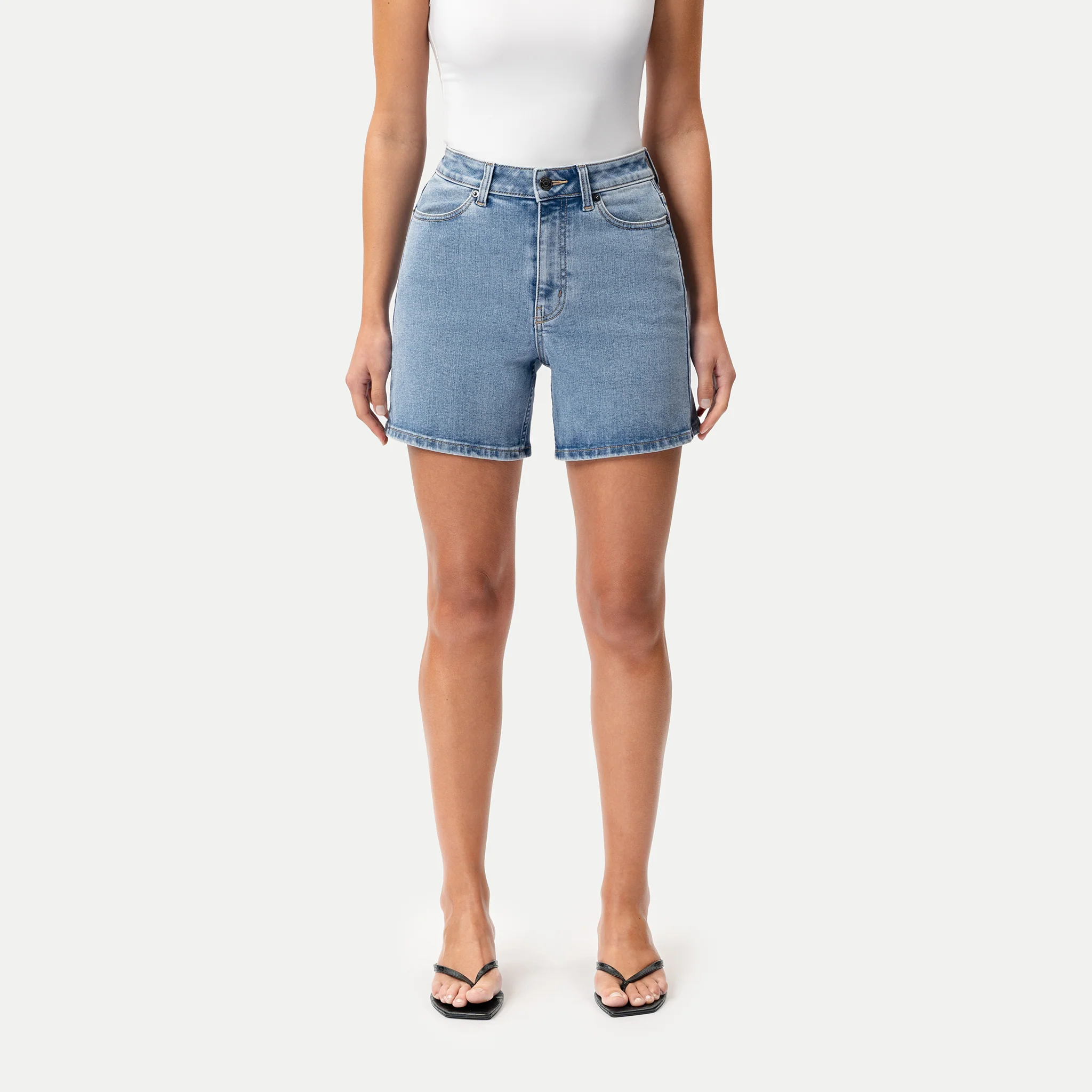 Stretchy ComfortDenim™ Shorts - Image 3