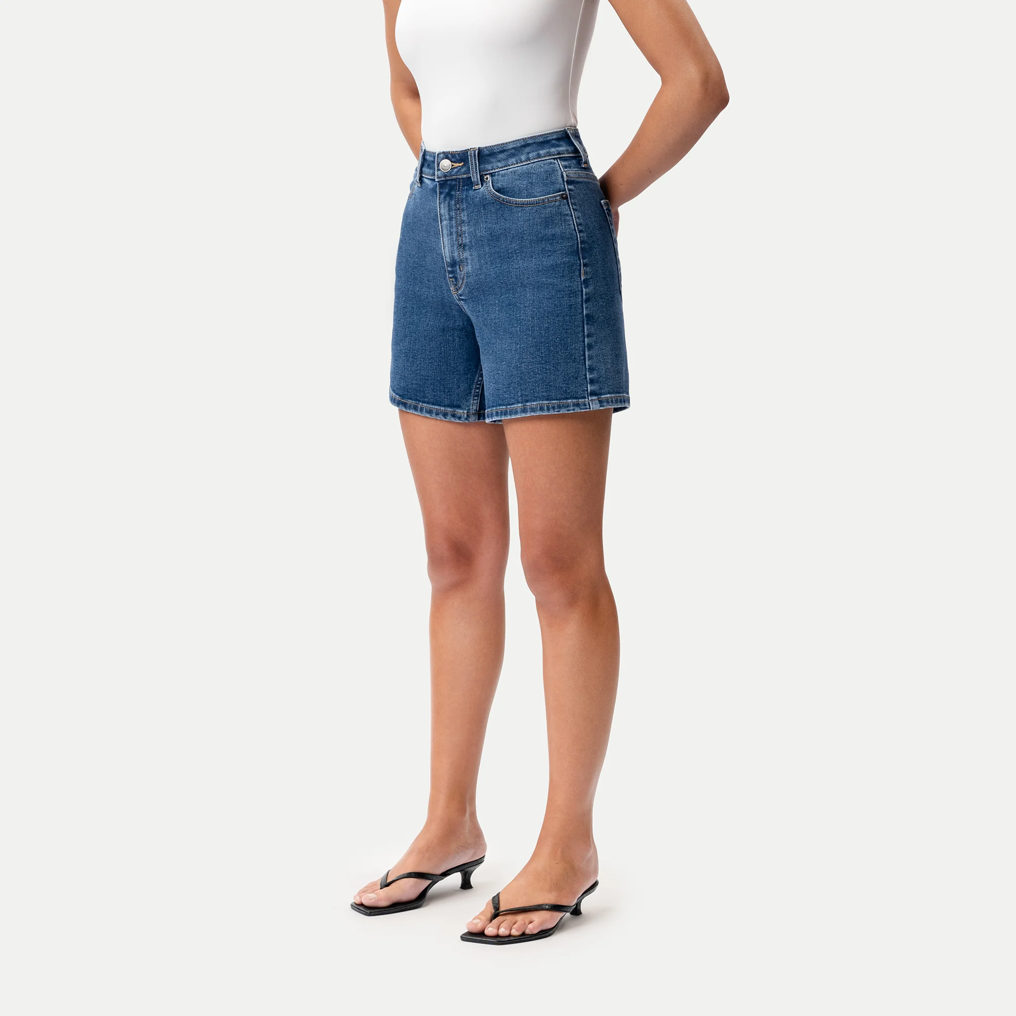 Stretchy ComfortDenim™ Shorts - Image 5