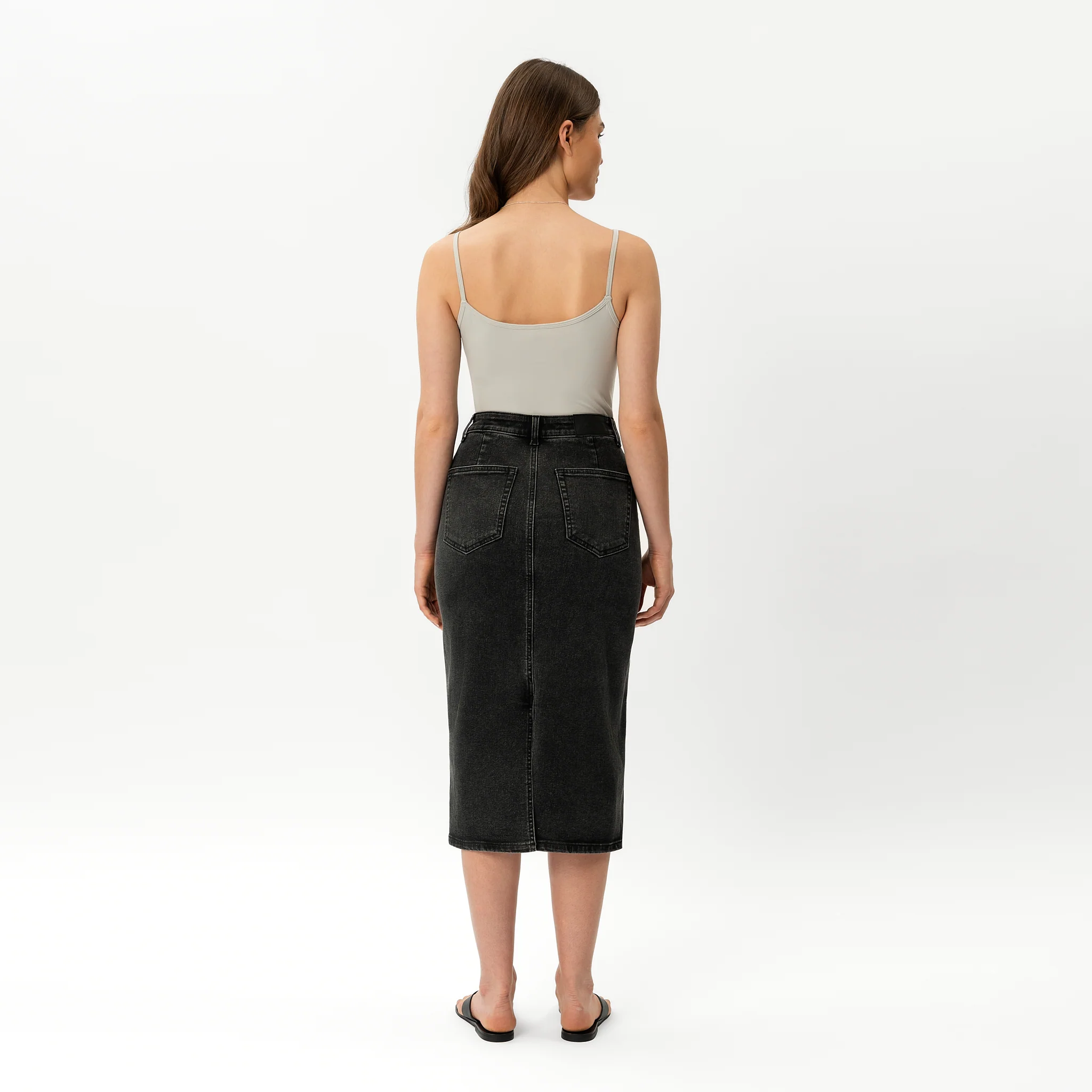Stretchy ComfortDenimâ„¢ Skirt - Image 3