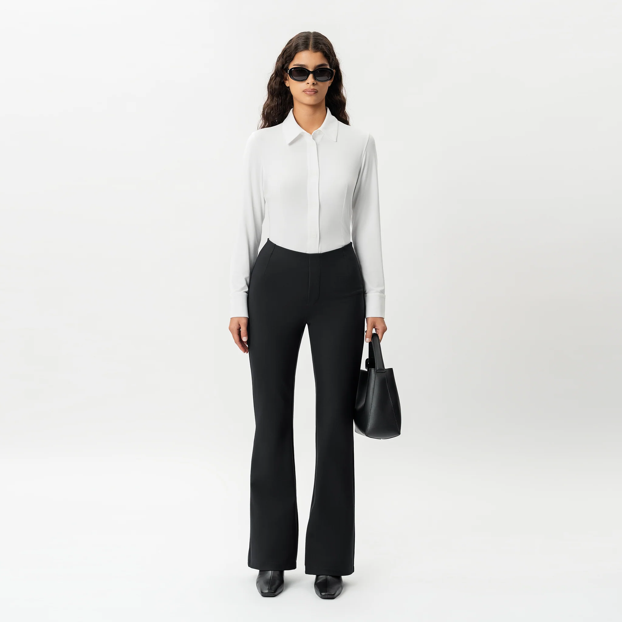 Tailored Ponte Bootcut Trouser - Image 3