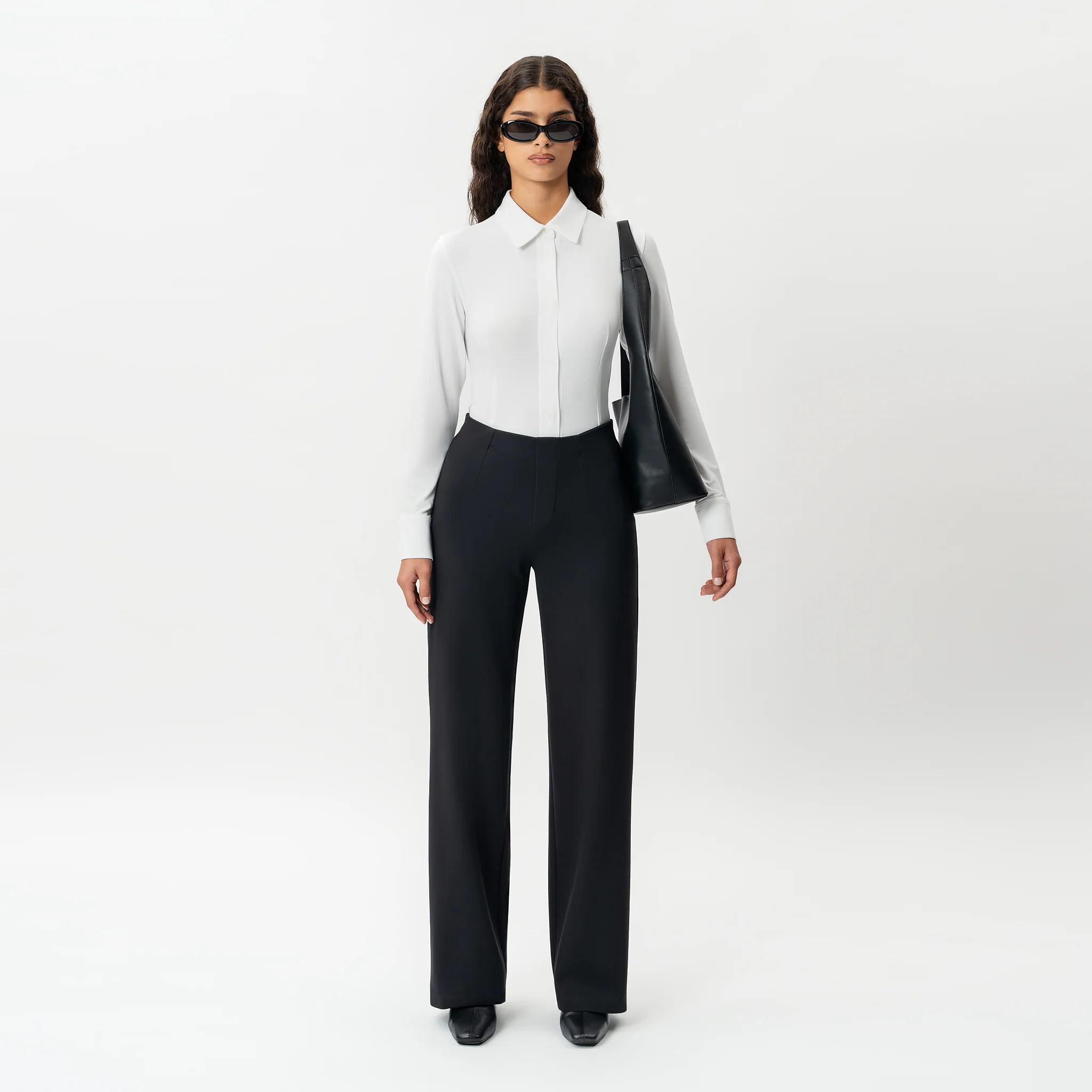 Tailored Ponte Relaxed Trouser - Image 6