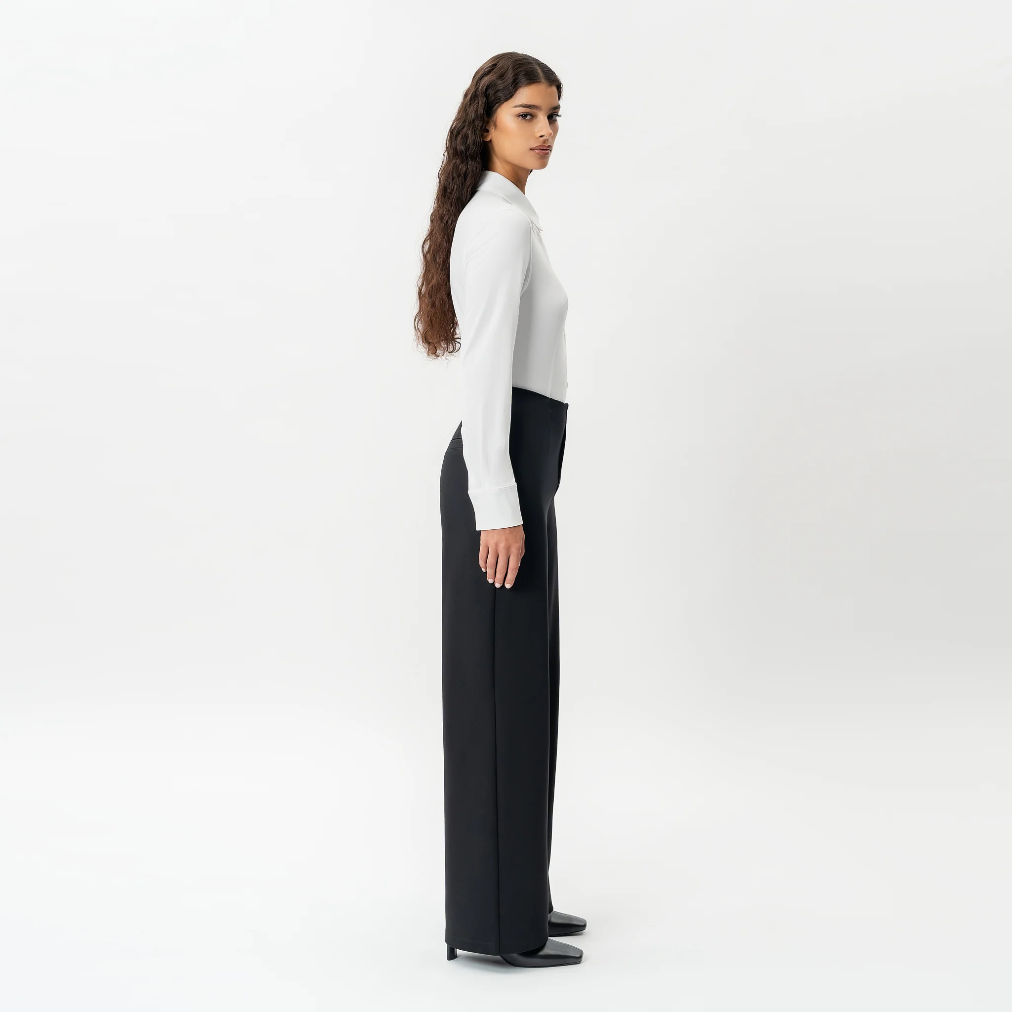 Tailored Ponte Relaxed Trouser - Image 9