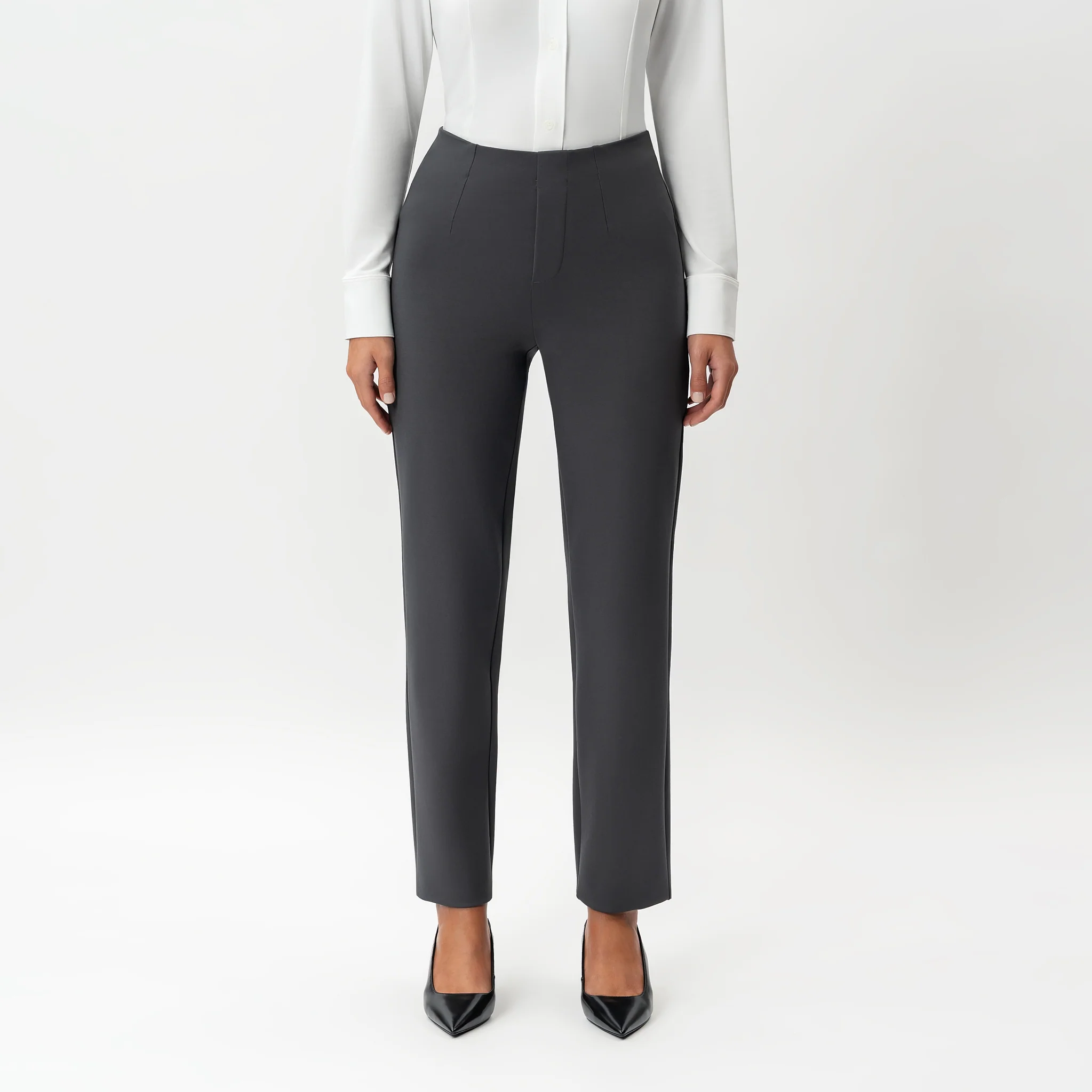 Tailored Ponte Straight Trouser
