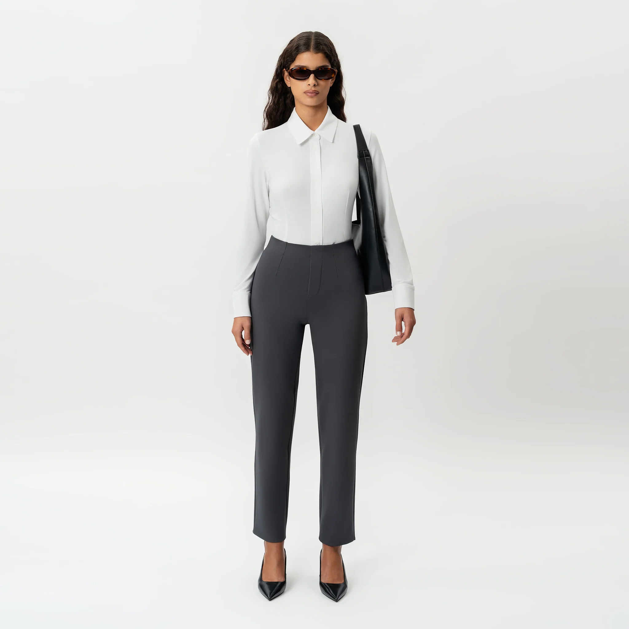 Tailored Ponte Straight Trouser - Image 2