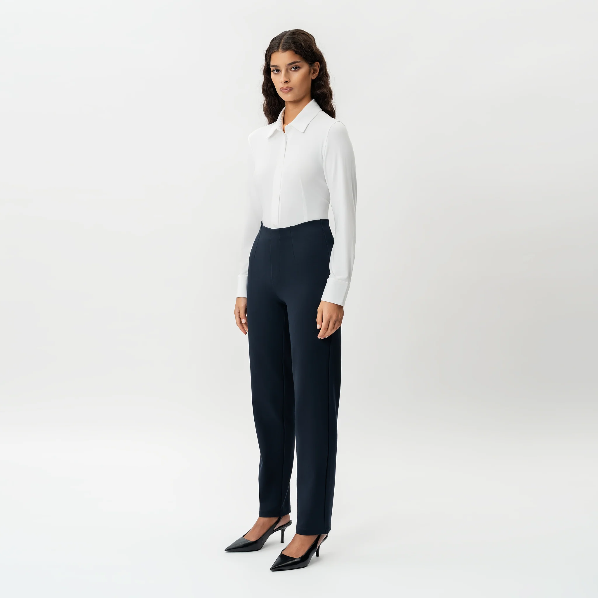 Tailored Ponte Straight Trouser - Image 3