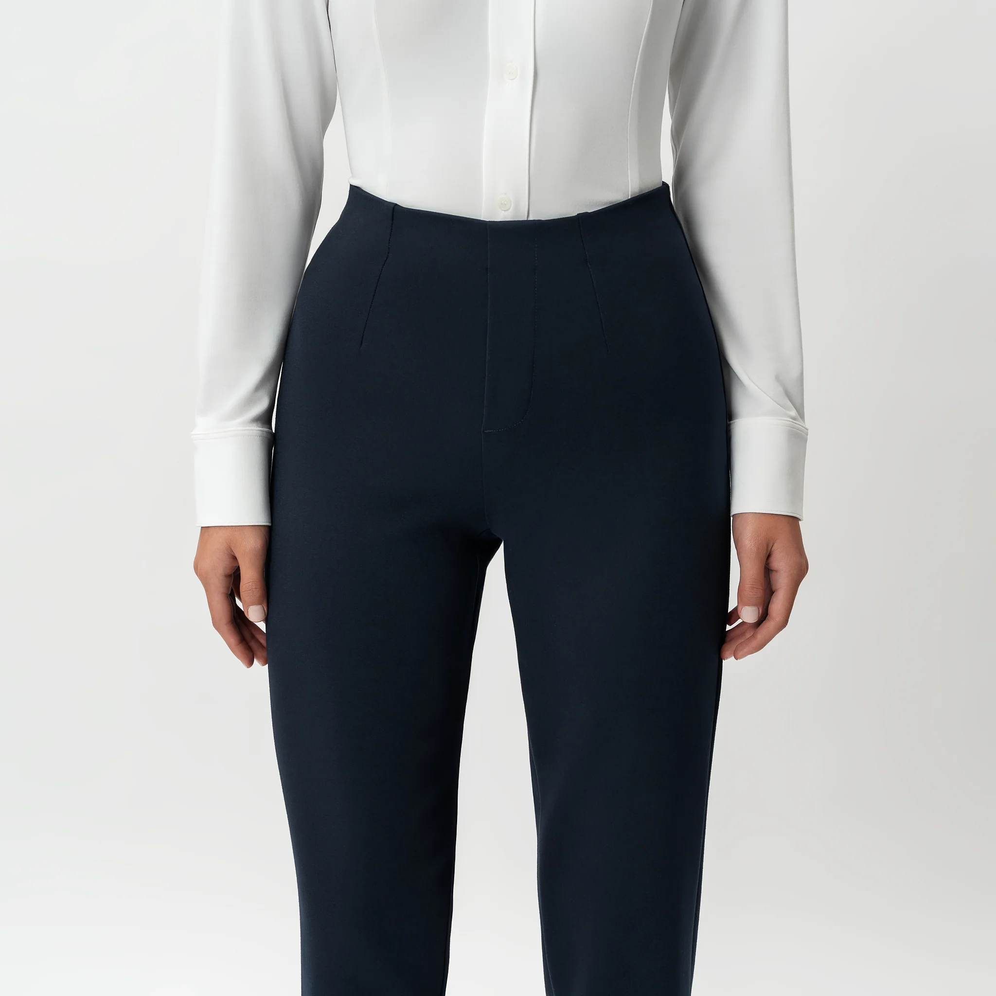 Tailored Ponte Straight Trouser - Image 5