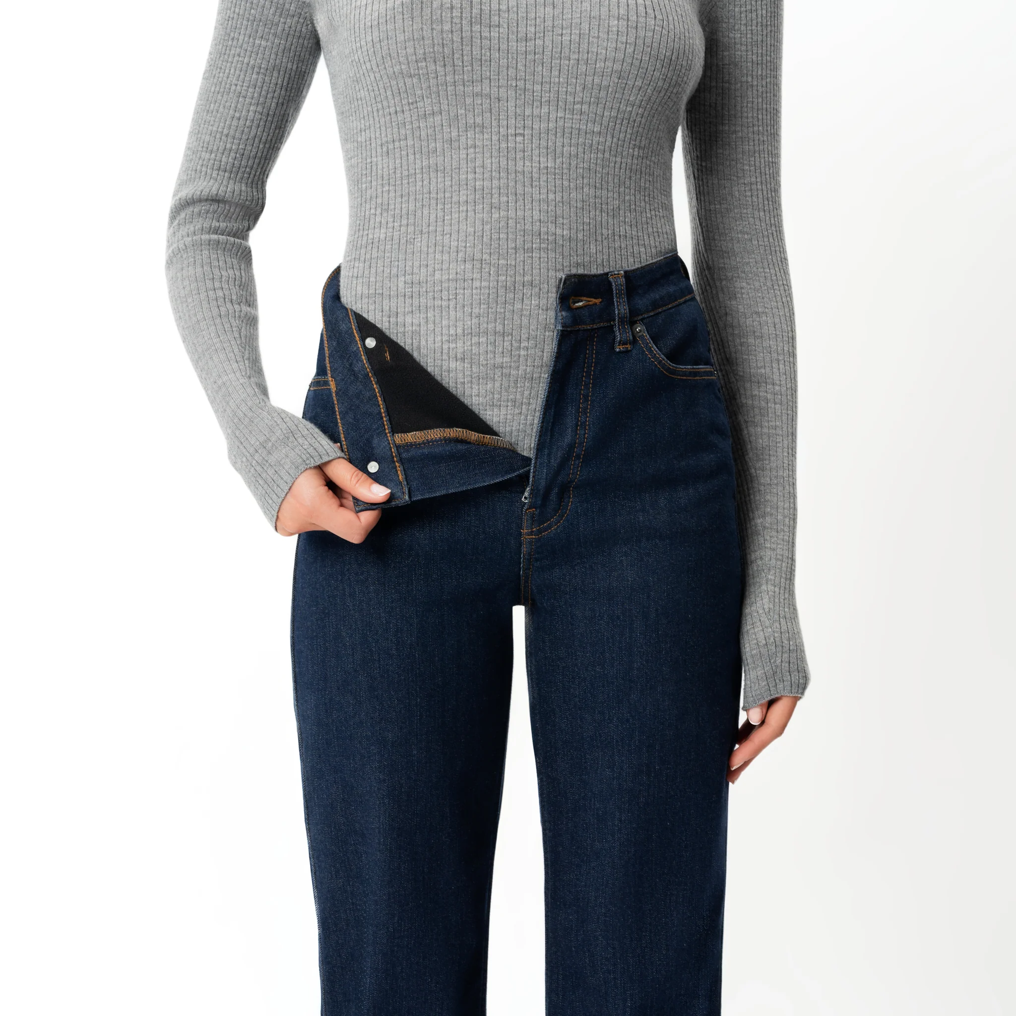 Winter FleeceDenimâ„¢ Relaxed Jeans - Image 3